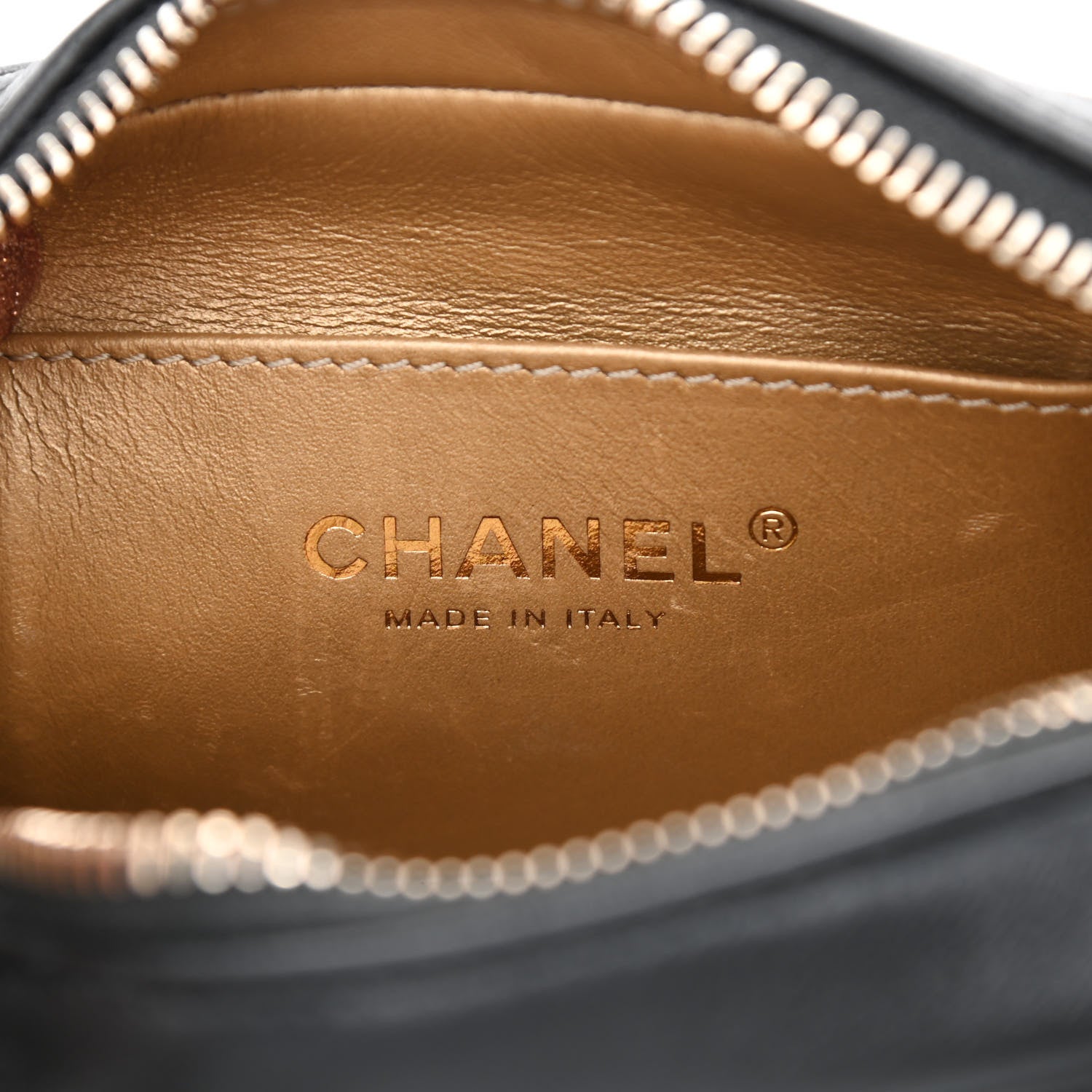 Chanel Lambskin Quilted CC Pearl Crush Camera Case Black 6 of 11