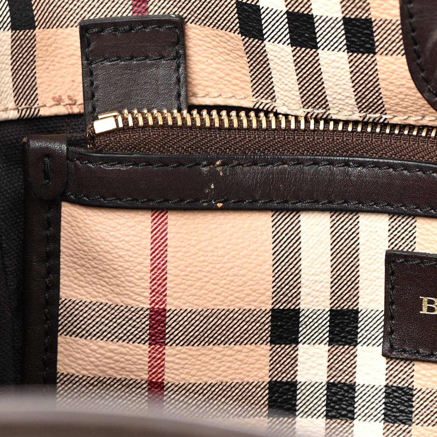 Haymarket Check Small Canterbury Tote Brown