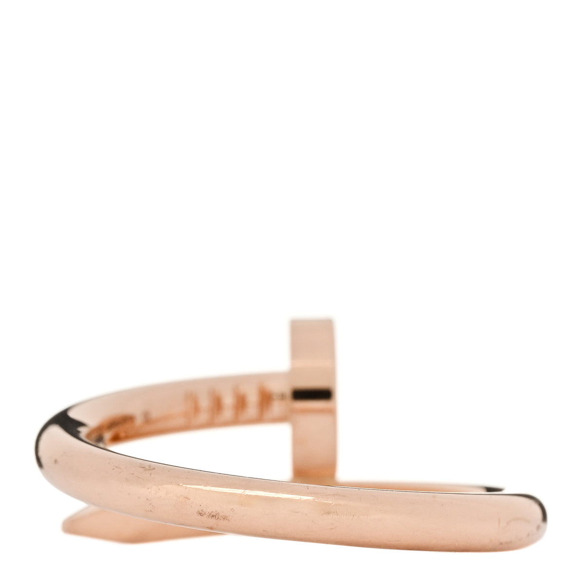 Cartier 18K Pink Gold Small Juste Un Clou Ring 55 7.25 3 of 6