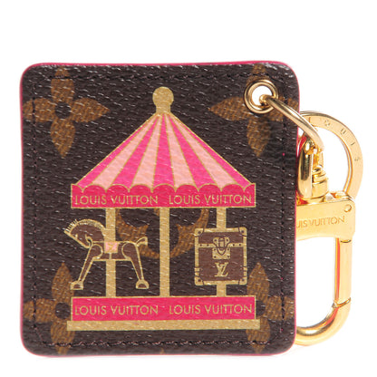 Louis Vuitton Monogram Illustre Carousel Bag Charm Key Ring Pink 1 of 8