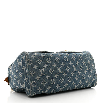Louis Vuitton Monogram Denim Neo Speedy Blue 4 of 13