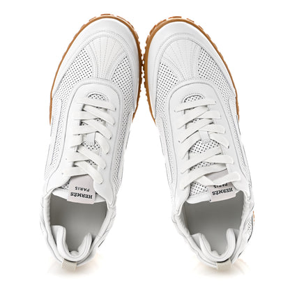 Hermes Perforated Nappa Jet Sneakers 41 White 2 of 9