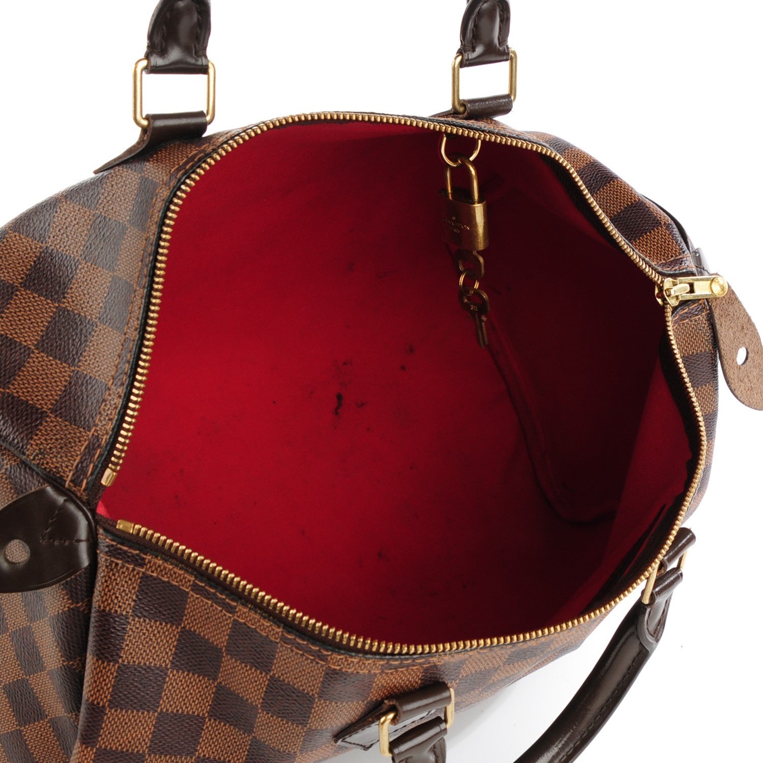 Louis Vuitton Damier Ebene Speedy 35 7 of 8