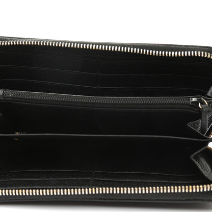 Gucci Pebbled Calfskin Soho Zip Around Wallet Black 5 of 7