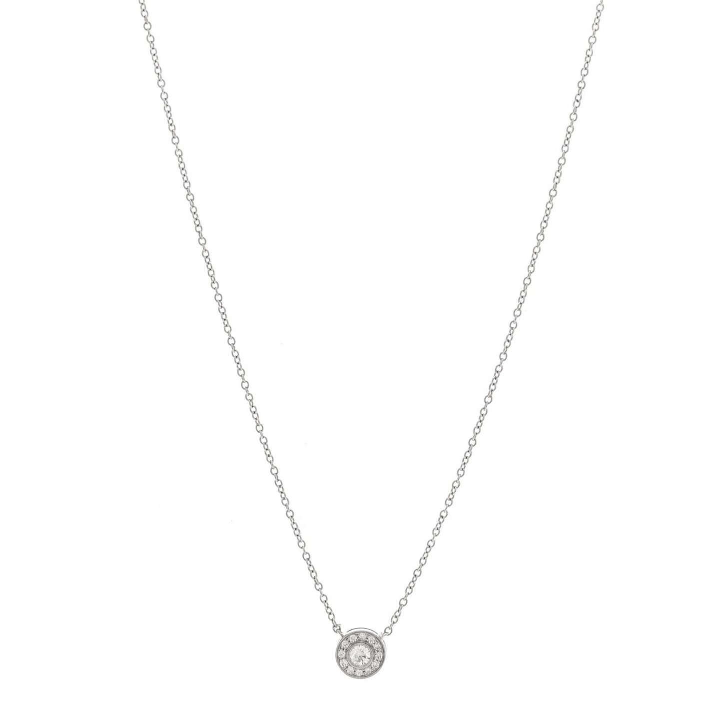 Platinum Diamond .16ctw Soleste Pendant Necklace