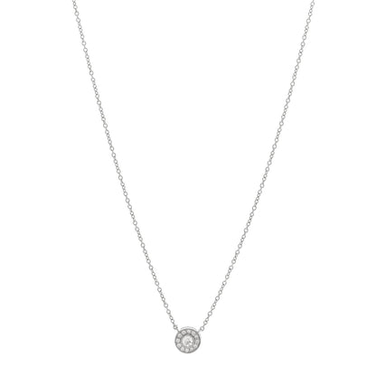 Tiffany Platinum Diamond .16ctw Soleste Pendant Necklace 1 of 5