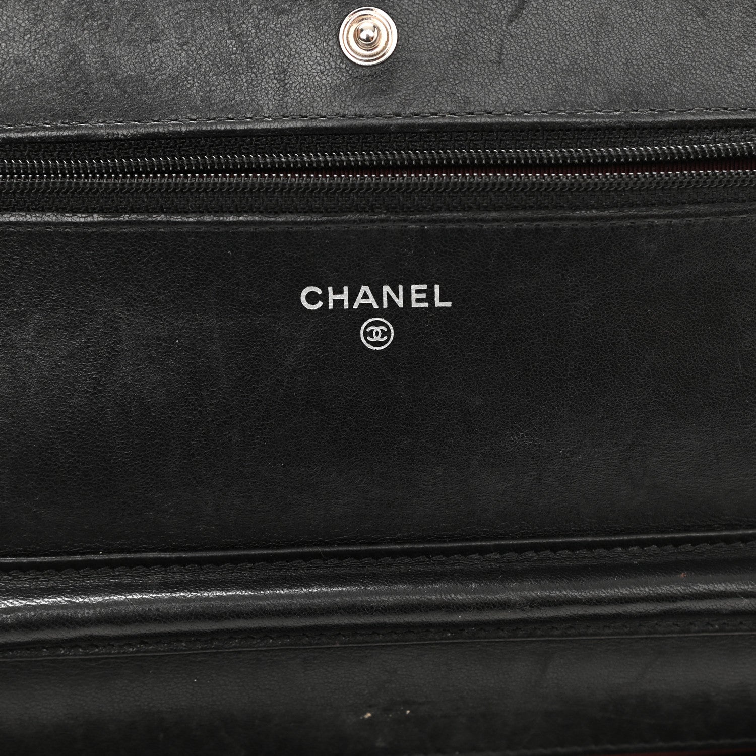 Chanel Lambskin Quilted Wallet On Chain WOC Black 6 of 11