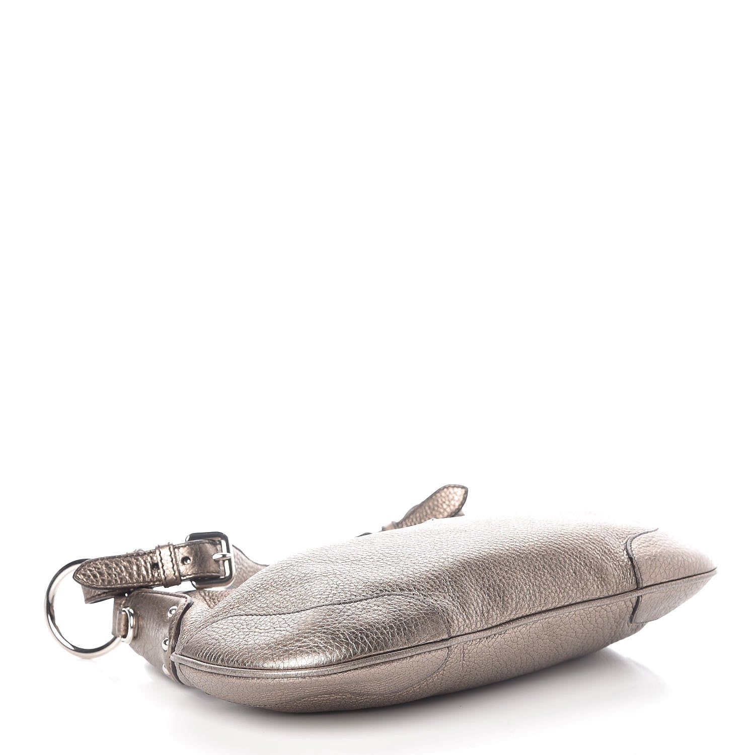 Prada Metallic Vitello Daino Hobo 4 of 11