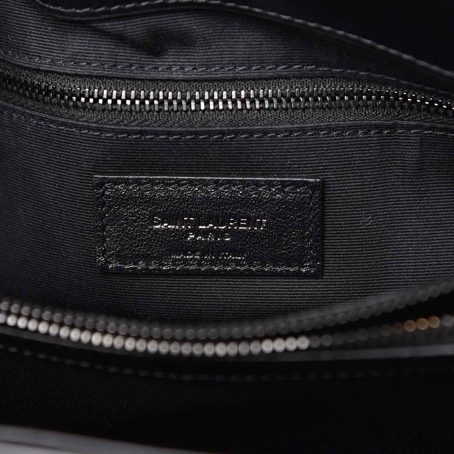 Saint Laurent Calfskin Y Quilted Monogram Medium Loulou Chain Satchel Black 6 of 10