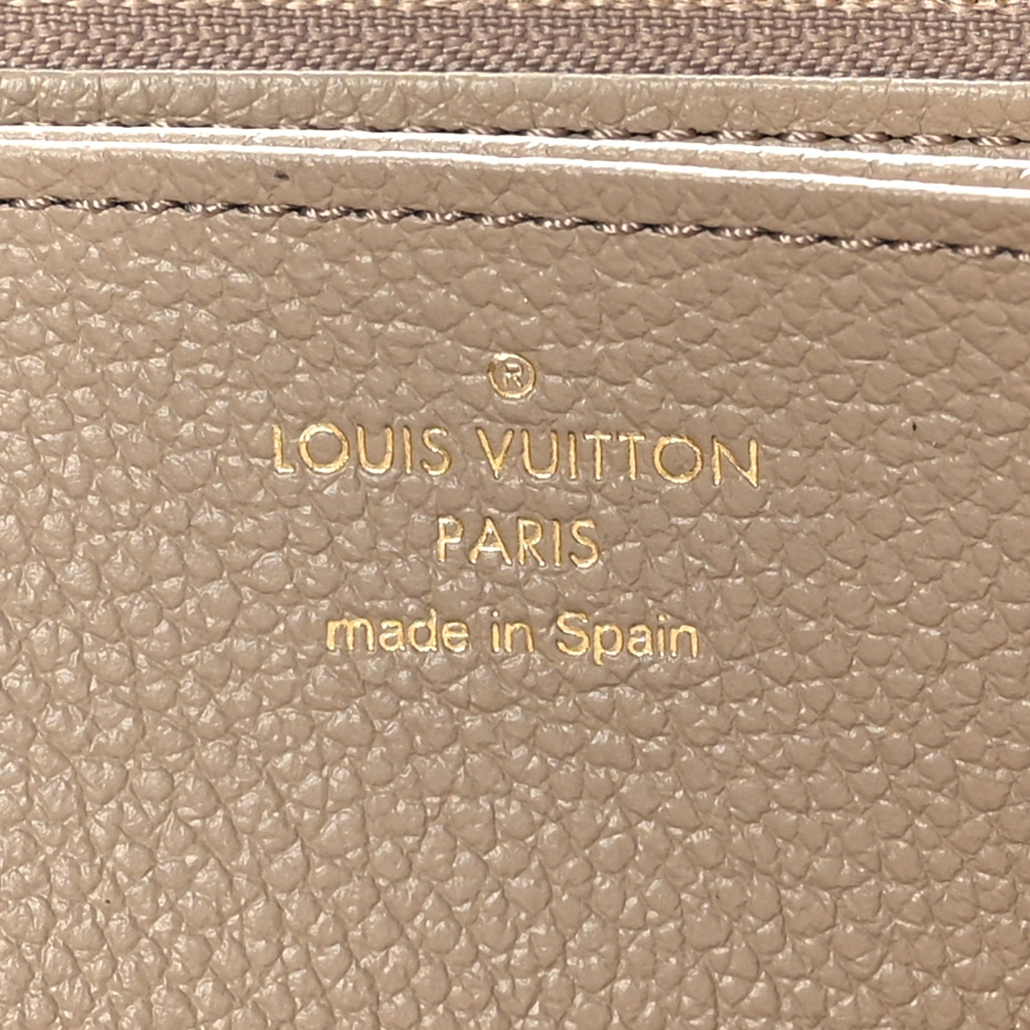 Empreinte Monogram Giant Zippy Wallet Tourterelle Creme