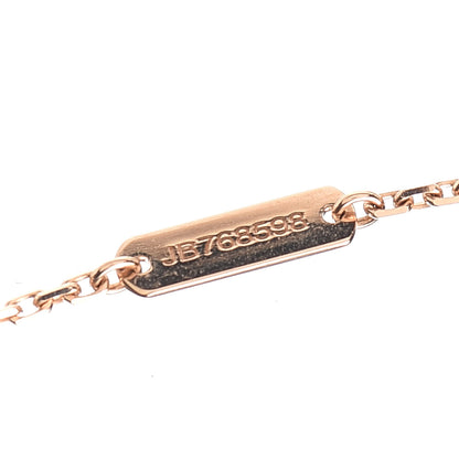 Van Cleef & Arpels 18K Rose Gold Diamond Vintage Alhambra Pendant Necklace 6 of 8