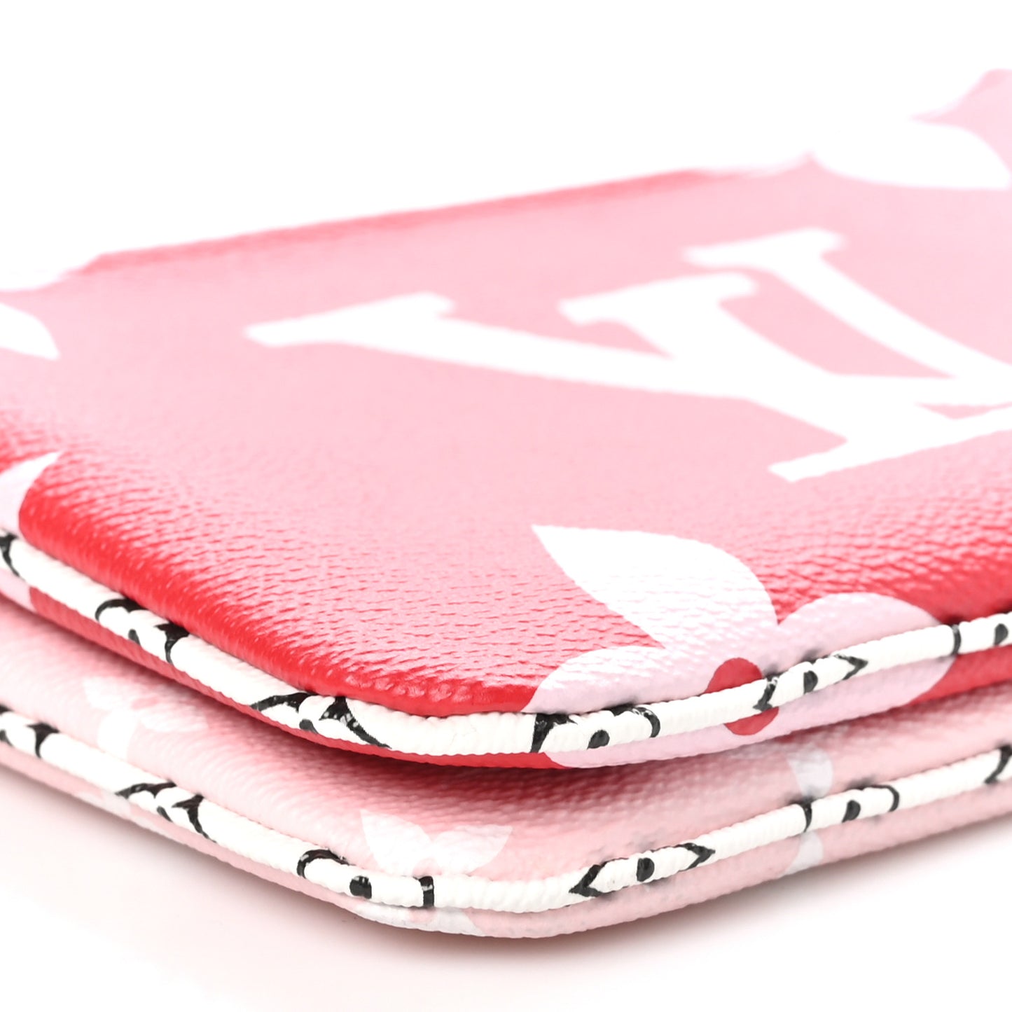 Monogram Giant Double Zip Pochette Rouge