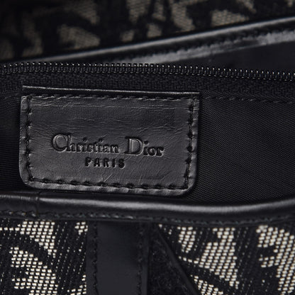 Christian Dior Monogram Double Saddle Bag Black 6 of 10