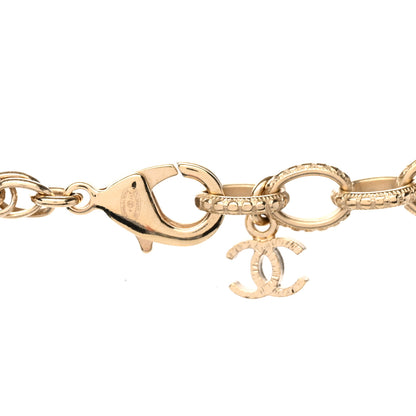 Chanel Pearl CC Round Pendant Necklace Gold 5 of 7