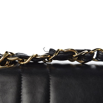 Chanel Lambskin Vertical Quilt Jumbo Single Flap Black 23 of 24
