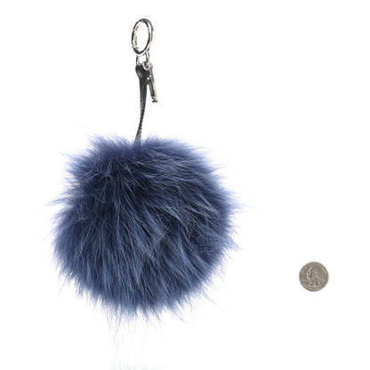 Fendi Fox Mink Rabbit Fur Vitello Flamingo Kooky Monster Bag Bug Charm Cassis Black Multicolor 2 of 5