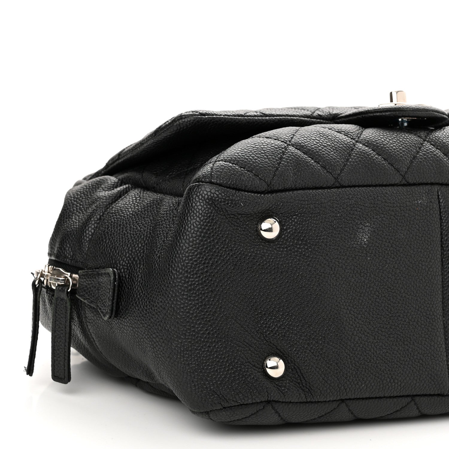 Chanel Caviar Quilted Travel Flap Tote Black 8 of 18
