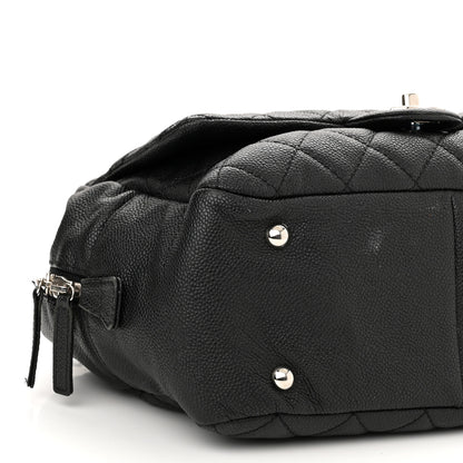 Chanel Caviar Quilted Travel Flap Tote Black 8 of 18