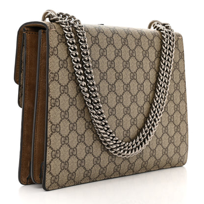Gucci GG Supreme Monogram Embroidered Medium Dionysus Shoulder Bag Beige 3 of 21
