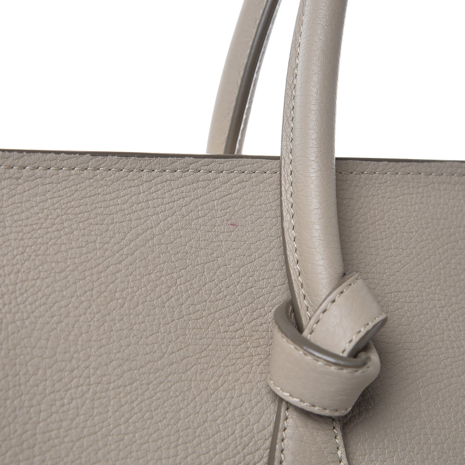 Celine Crisped Calfskin Small Tie Knot Tote Light Taupe 14 of 15