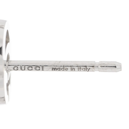 Gucci 18K White Gold Diamond Mini Running G Earrings 4 of 4