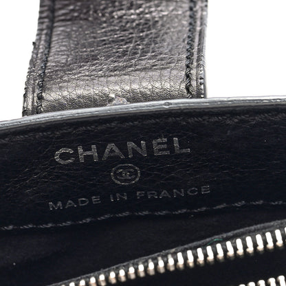 Chanel Caviar Quilted Mini Phone Holder Clutch With Chain Black 6 of 10