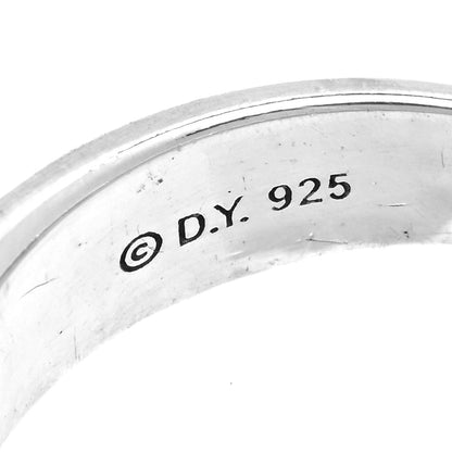 David Yurman Sterling Silver Diamond 5mm Crossover Ring 52 6 5 of 5