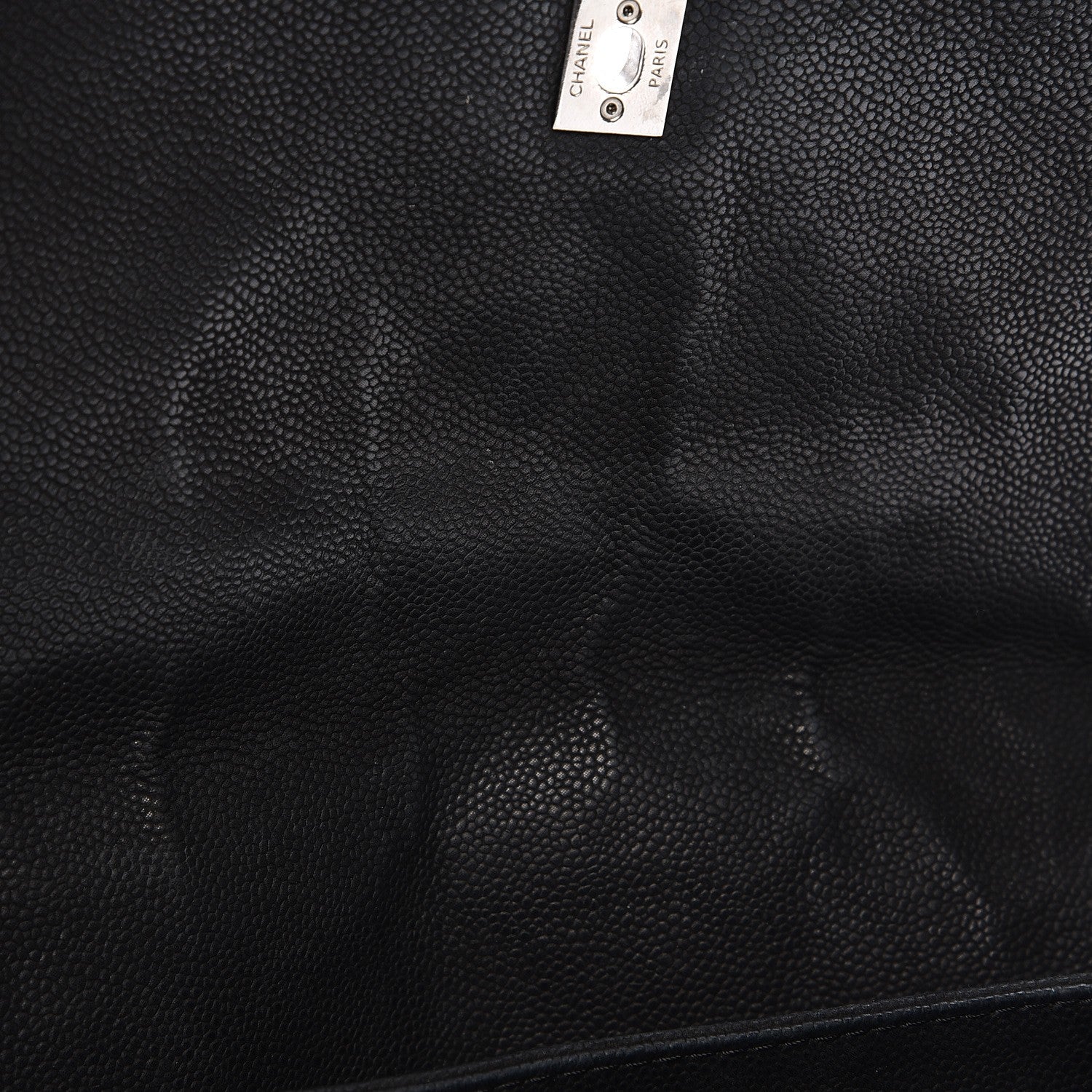 Chanel Iridescent Caviar Quilted Medium Lady Pearly Flap Black 9 of 13