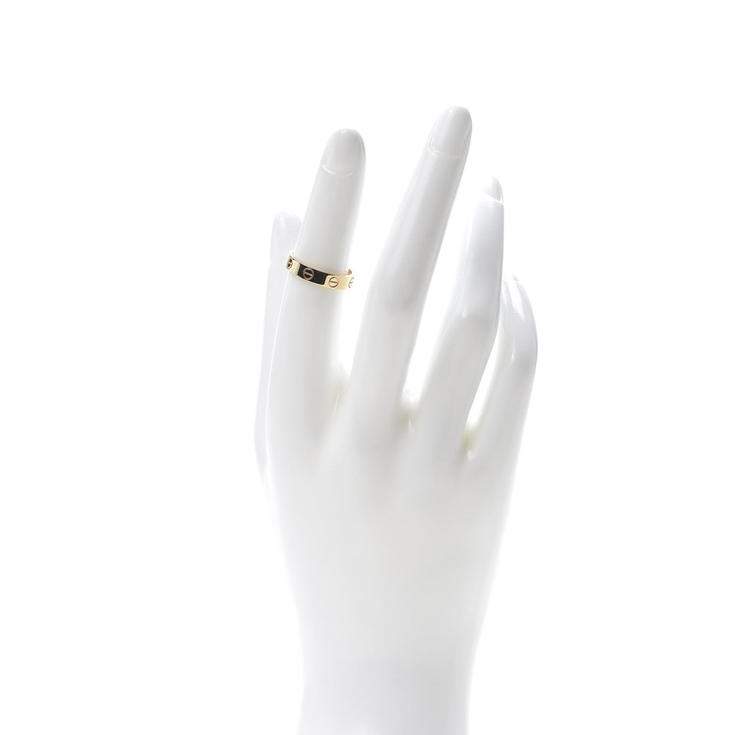 18K Yellow Gold 3.5mm LOVE Wedding Band Ring 50 5.25