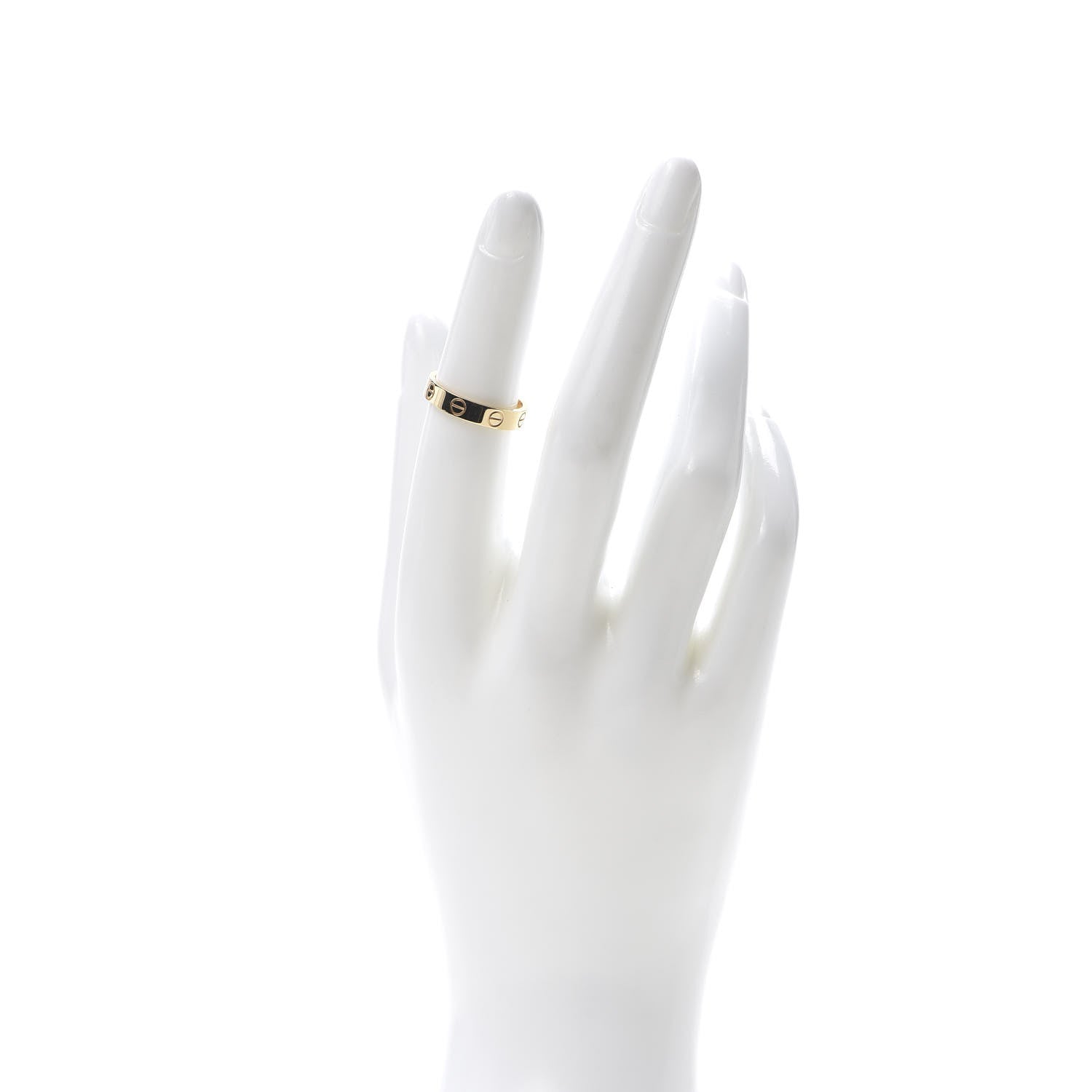 Cartier 18K Yellow Gold 3.5mm LOVE Wedding Band Ring 50 5.25 2 of 5