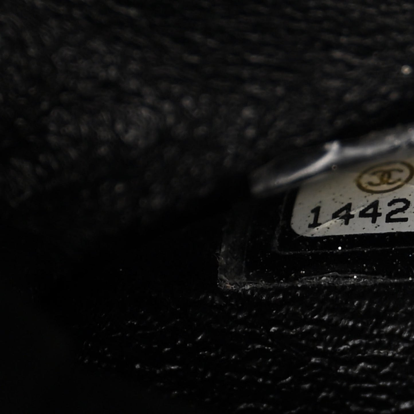 Patent Quilted Maxi Double Flap Black