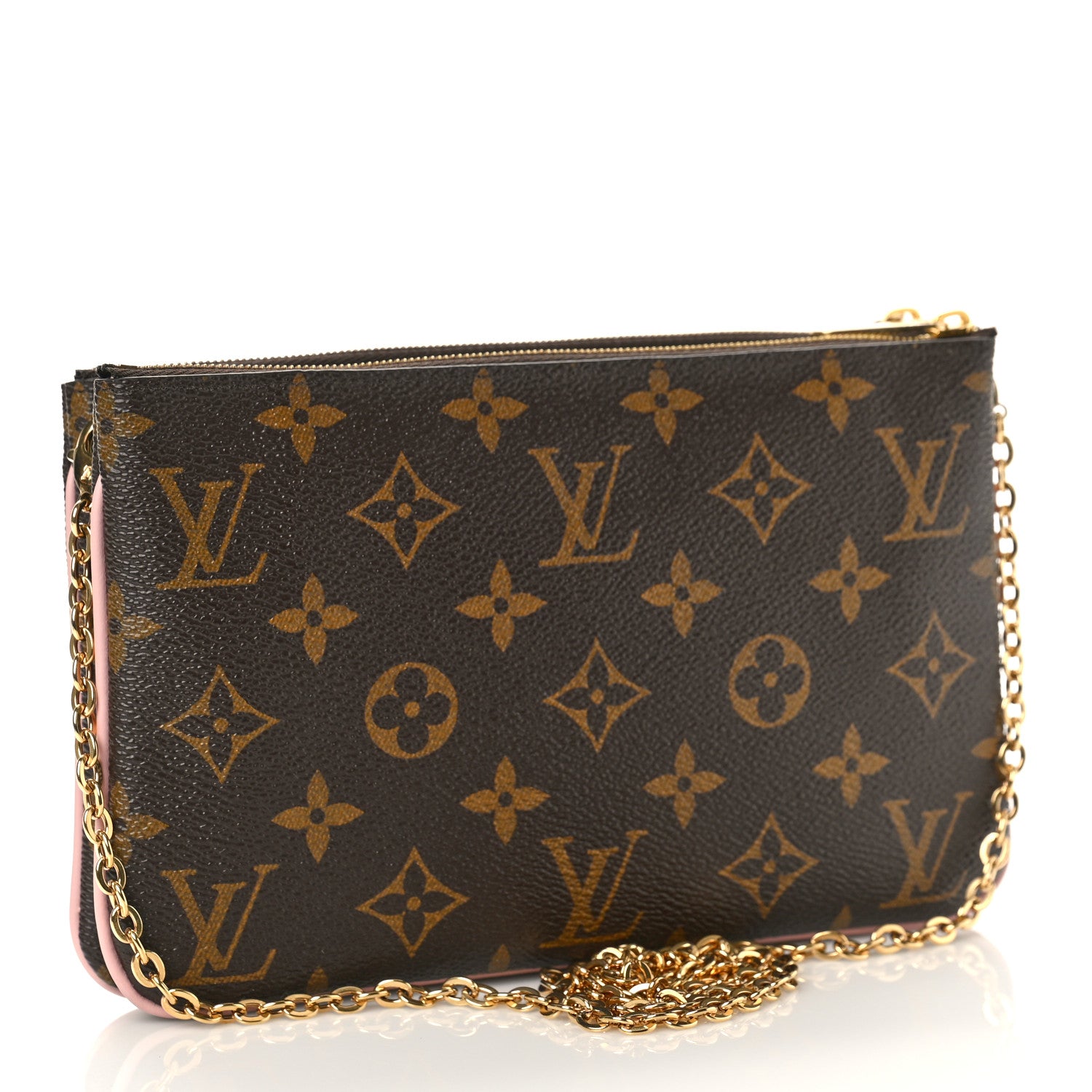 Louis Vuitton Monogram Blooming Flowers Double Zip Pochette 3 of 9