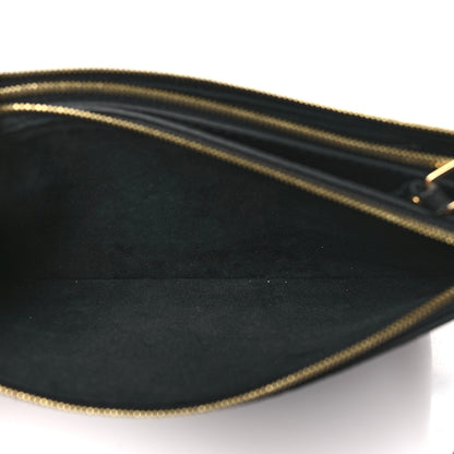 Louis Vuitton Empreinte Double Zip Pochette Black 5 of 11