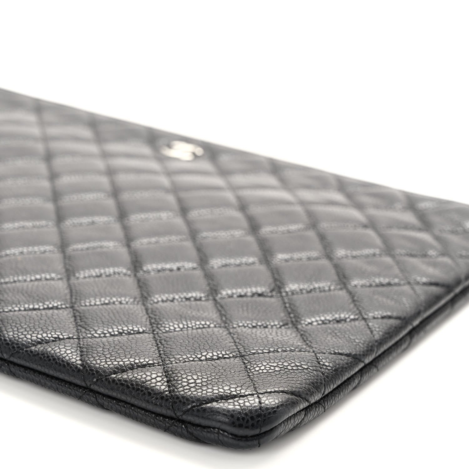 Chanel Caviar Quilted Large Cosmetic Case Black 9 of 9