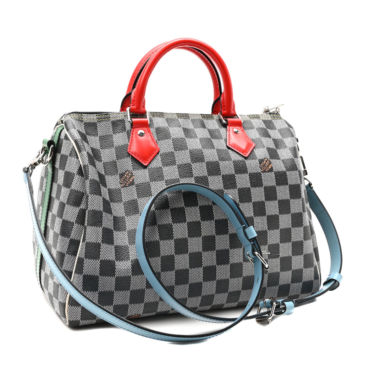 Damier Speedy Bandouliere 30 Black White