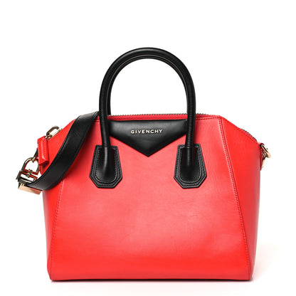 Givenchy Smooth Calfskin Small Bi-Color Antigona Red Black 1 of 10