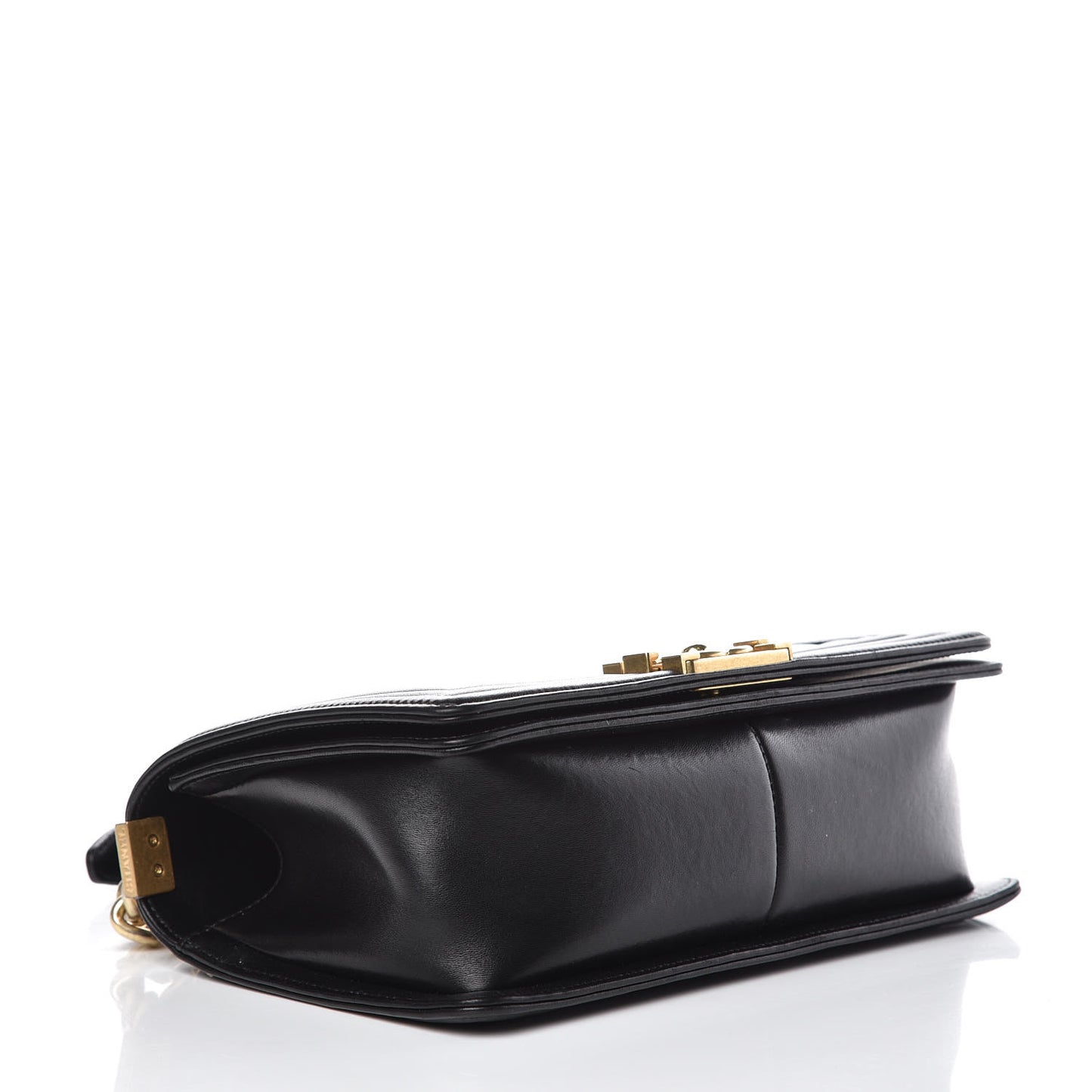 Lambskin Quilted Medium Boy Flap Black