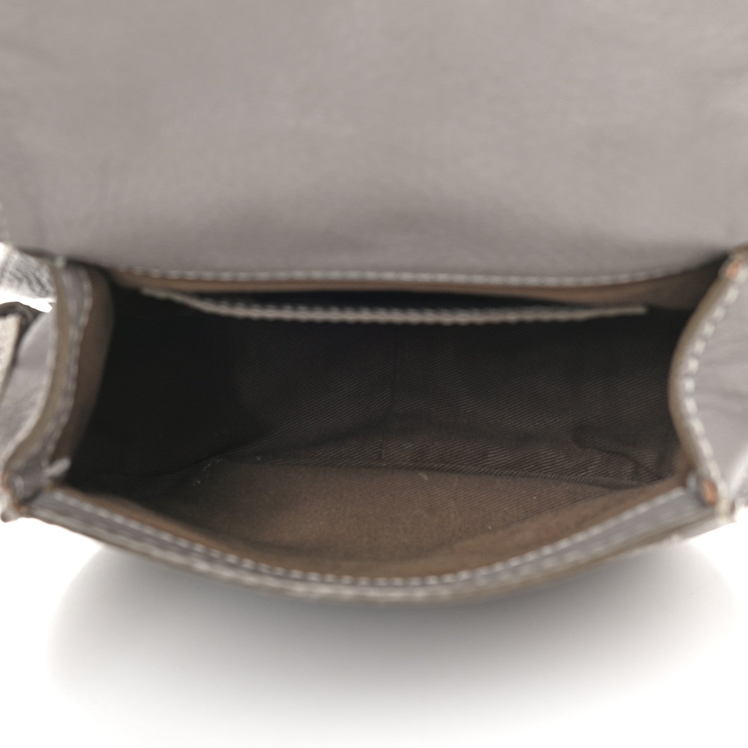 Chloe Calfskin Mini Marcie Round Crossbody Bag Cashmere Grey 5 of 11