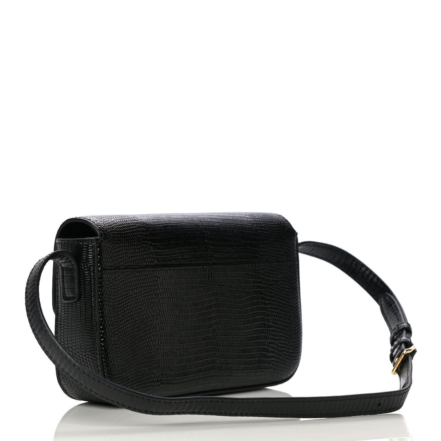 Celine Lizard Mini Triomphe Black 2 of 12