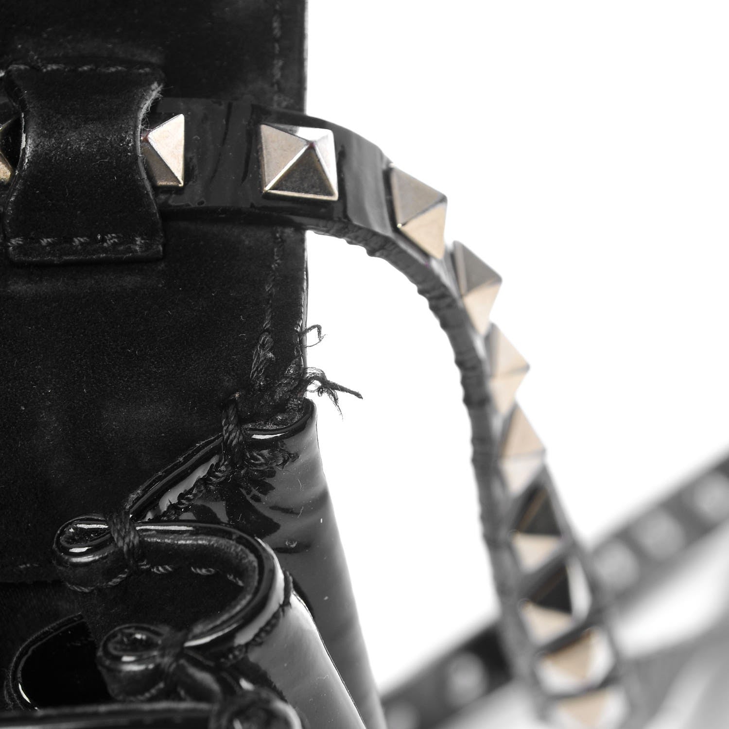 Valentino Garavani Patent Mini Rockstud Crossbody Bag Black 9 of 11