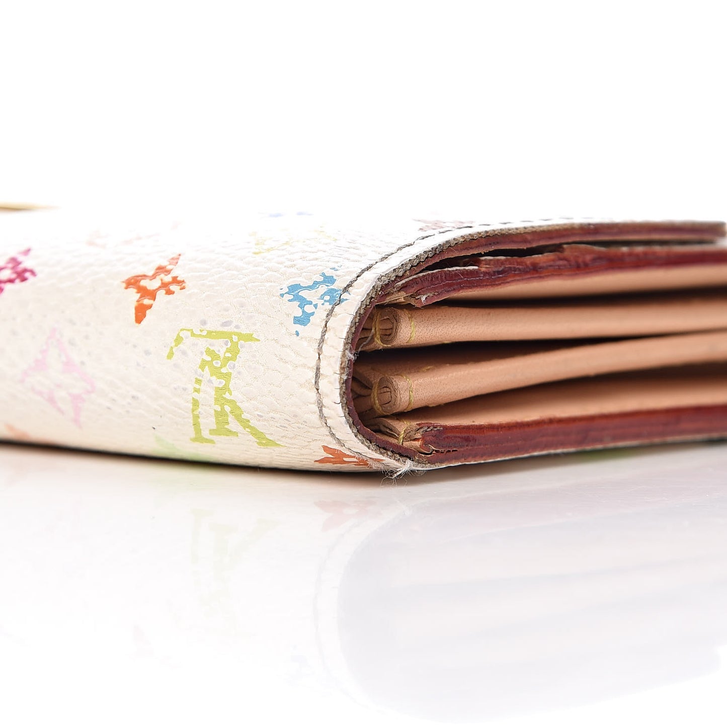 Monogram Multicolor Sarah Wallet White