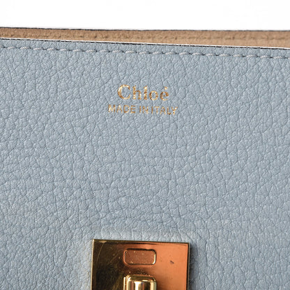 Chloe Grained Calfskin Mini Drew Shoulder Bag Fresh Blue 6 of 6