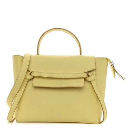 Celine Grained Calfskin Micro Belt Bag Yellow 1 of 12