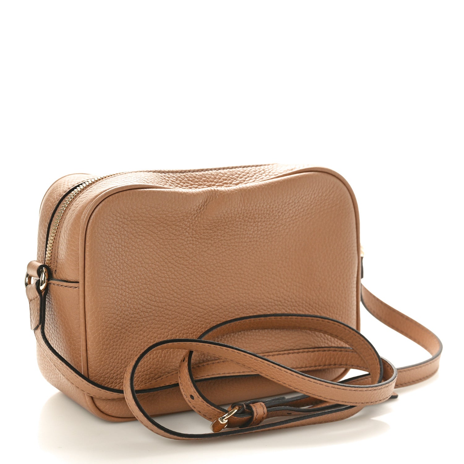 Gucci Pebbled Calfskin Small Soho Disco Bag Camelia 2 of 9