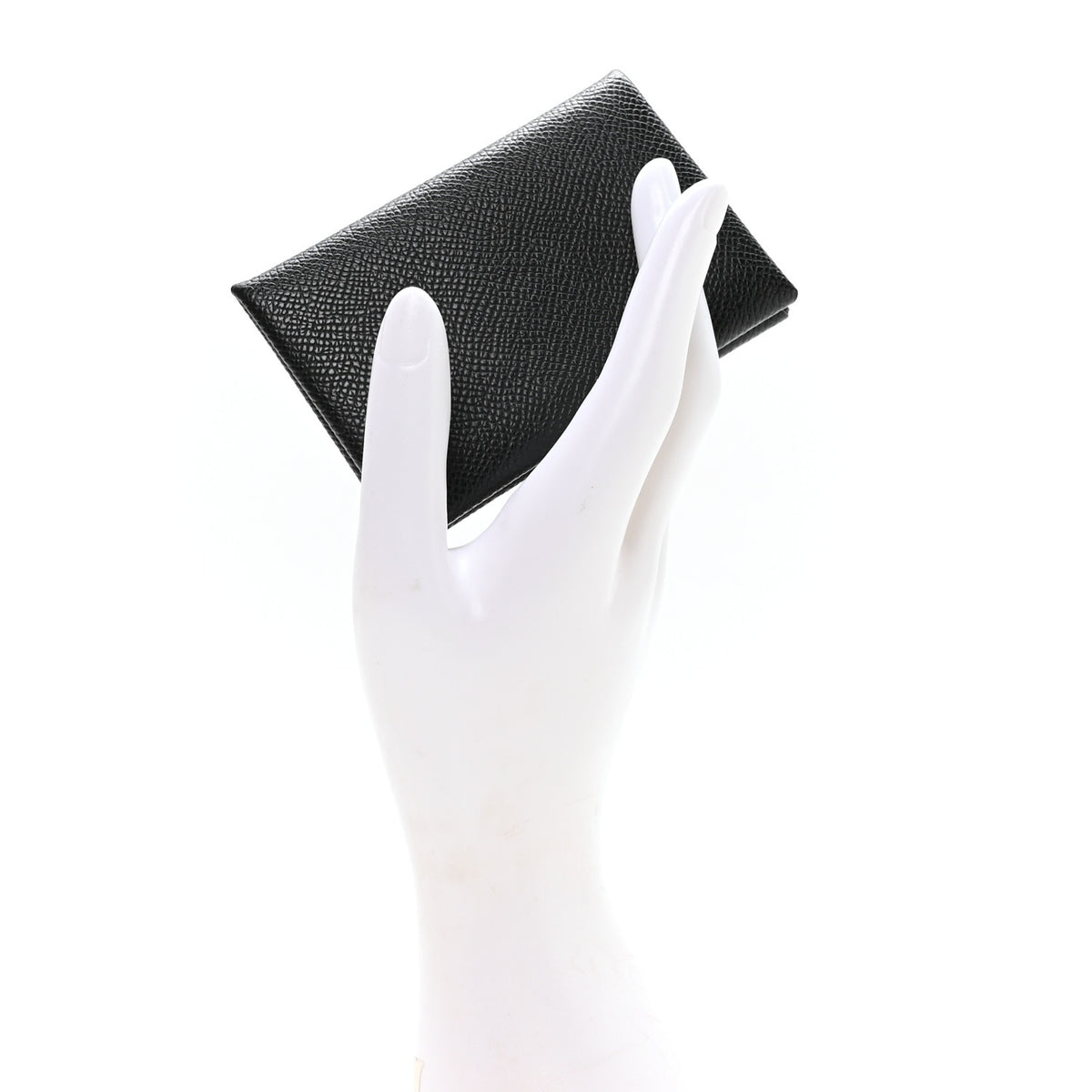 Hermes Epsom Calvi Card Case Black 2 of 8