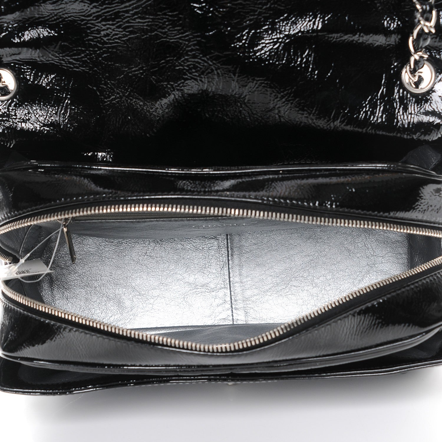 Chanel Patent Luxe Ligne Large Flap Black 5 of 9