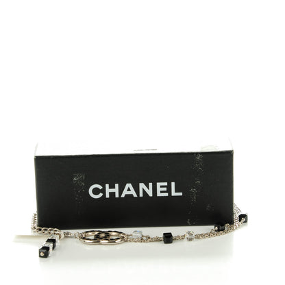Chanel Baguette Crystal CC Belt Silver Black 6 of 6