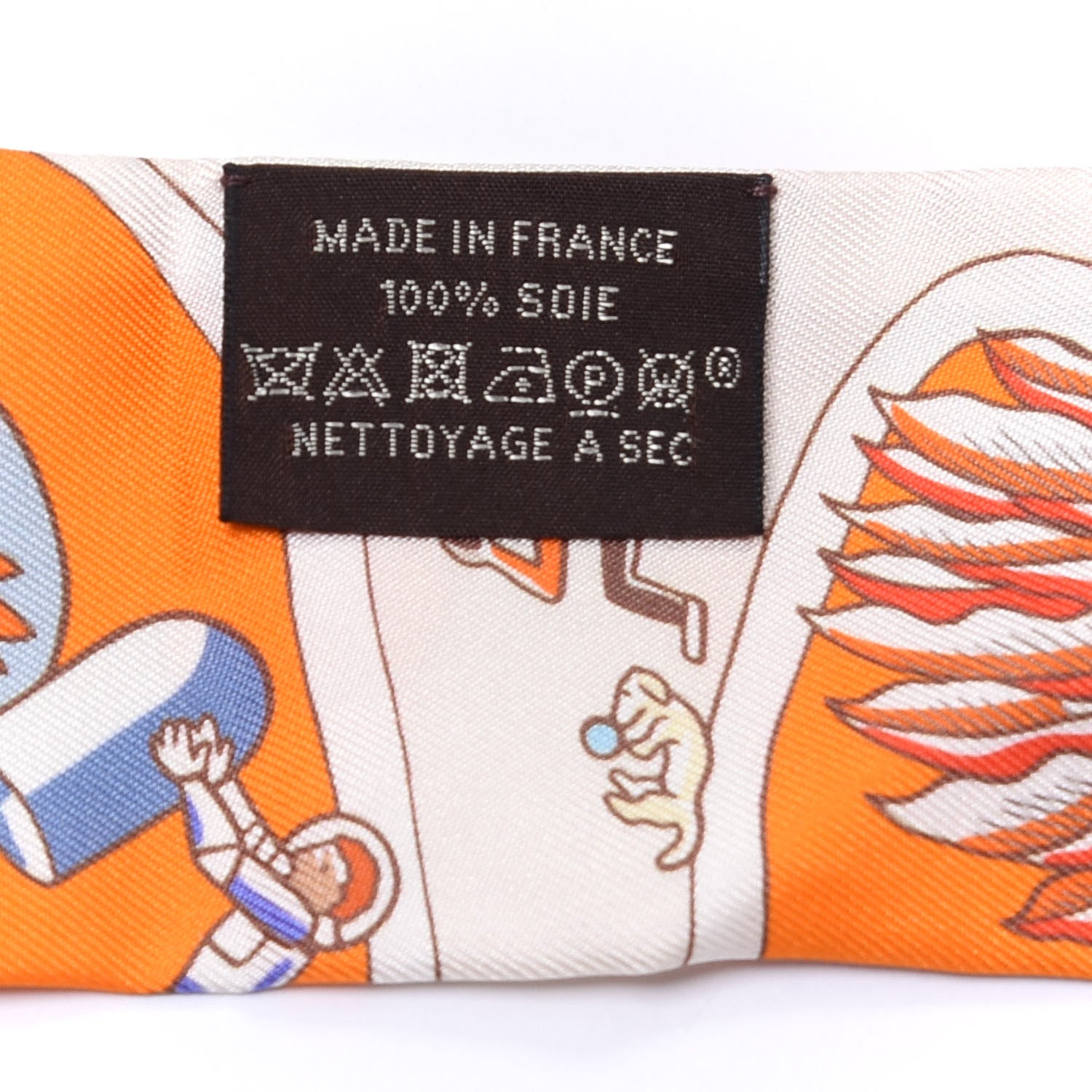 Hermes Silk Exposition Universelle Twilly Orange Ciel Brique 3 of 4