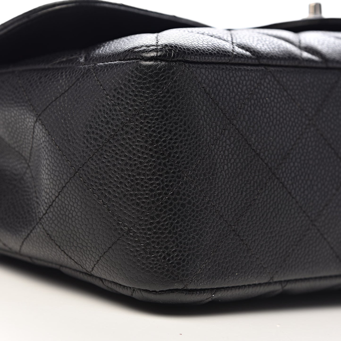 Caviar Quilted Jumbo Single Flap Black