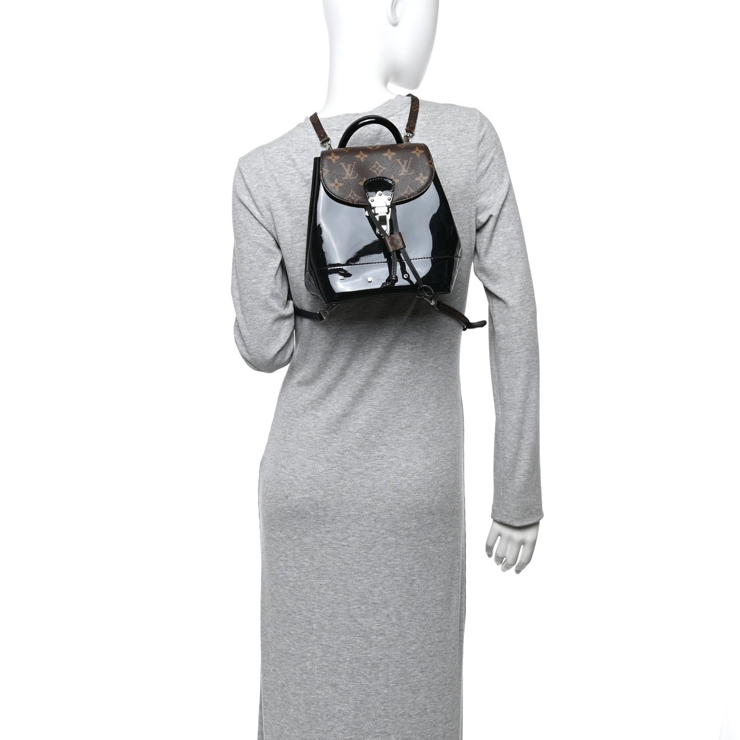 Patent Monogram Hot Springs Backpack Black